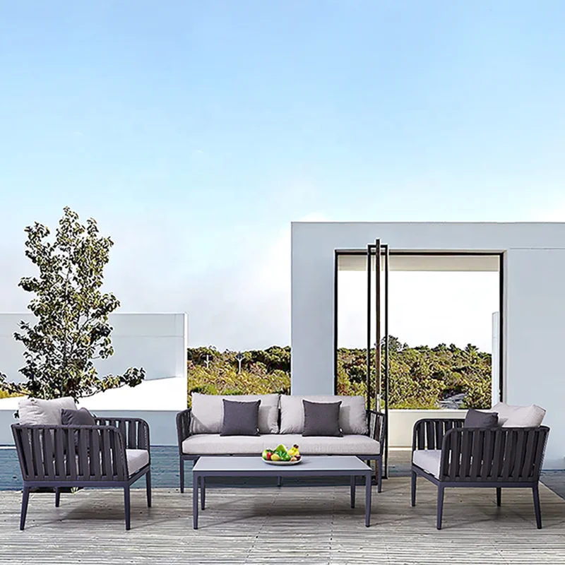 Outdoor Furniture Set Sale - Nowoczesny zestaw mebli ogrodowych: sofa dwuosobowa,