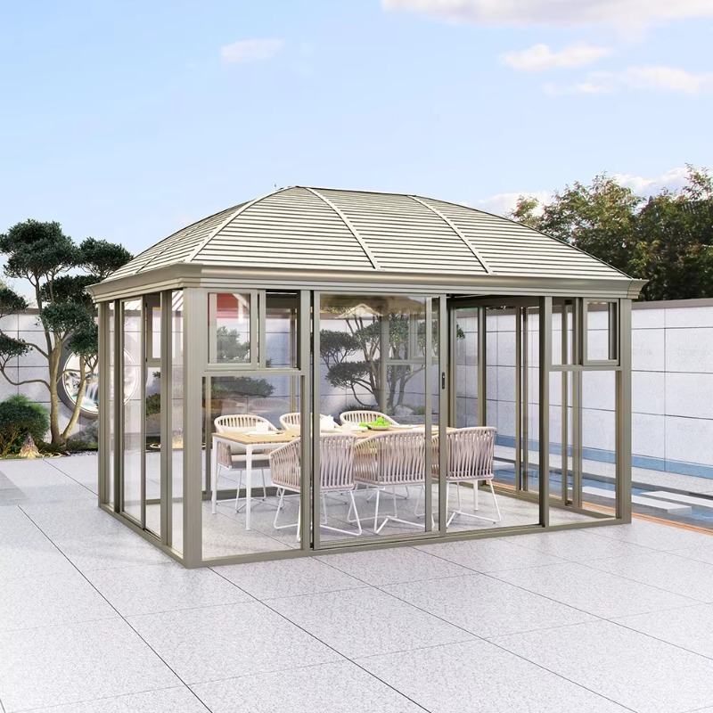 Outdoor Furniture Gazebo - Wolnostojące oranżery Szklane domki Zewnętrzne patio