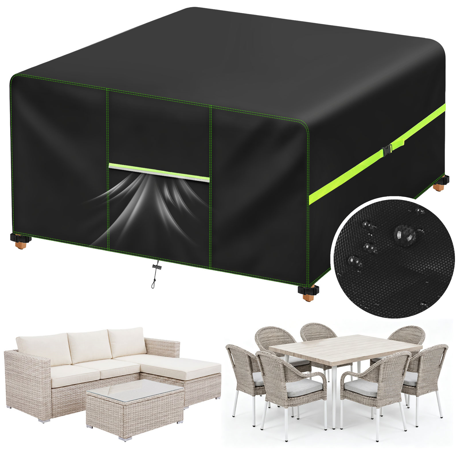 Outdoor Furniture Set Sale - Pokrowiec na meble ogrodowe z otworami