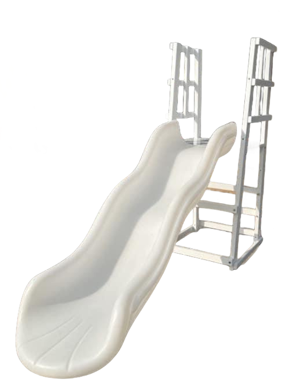 Outdoor Furniture Set Sale - Gorąca Wyprzedaż Biała Podwójna Zjeżdżalnia Plastikowa
