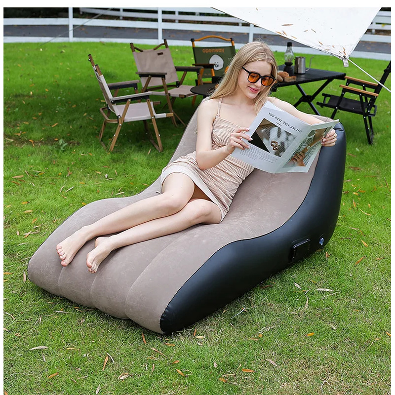 Deck Chair Lounger - Nadmuchiwane krzesło leżak, nadmuchiwany leżak plażowy,