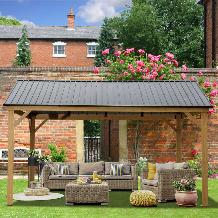 Outdoor Furniture Gazebo - ！@Aluminiowy altan zewnętrzny z galwanizowaną stalową