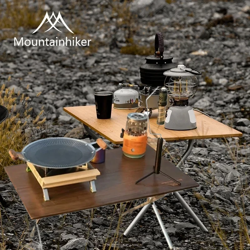 Folding Picnic Table - MOUNTAINHIKER Ulepszony Przenośny Stolik Kempingowy, Kompaktowa