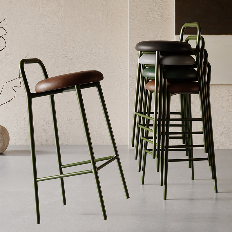 Outdoor Furniture Set Sale - Wysokie krzesła barowe do salonu, metalowe,