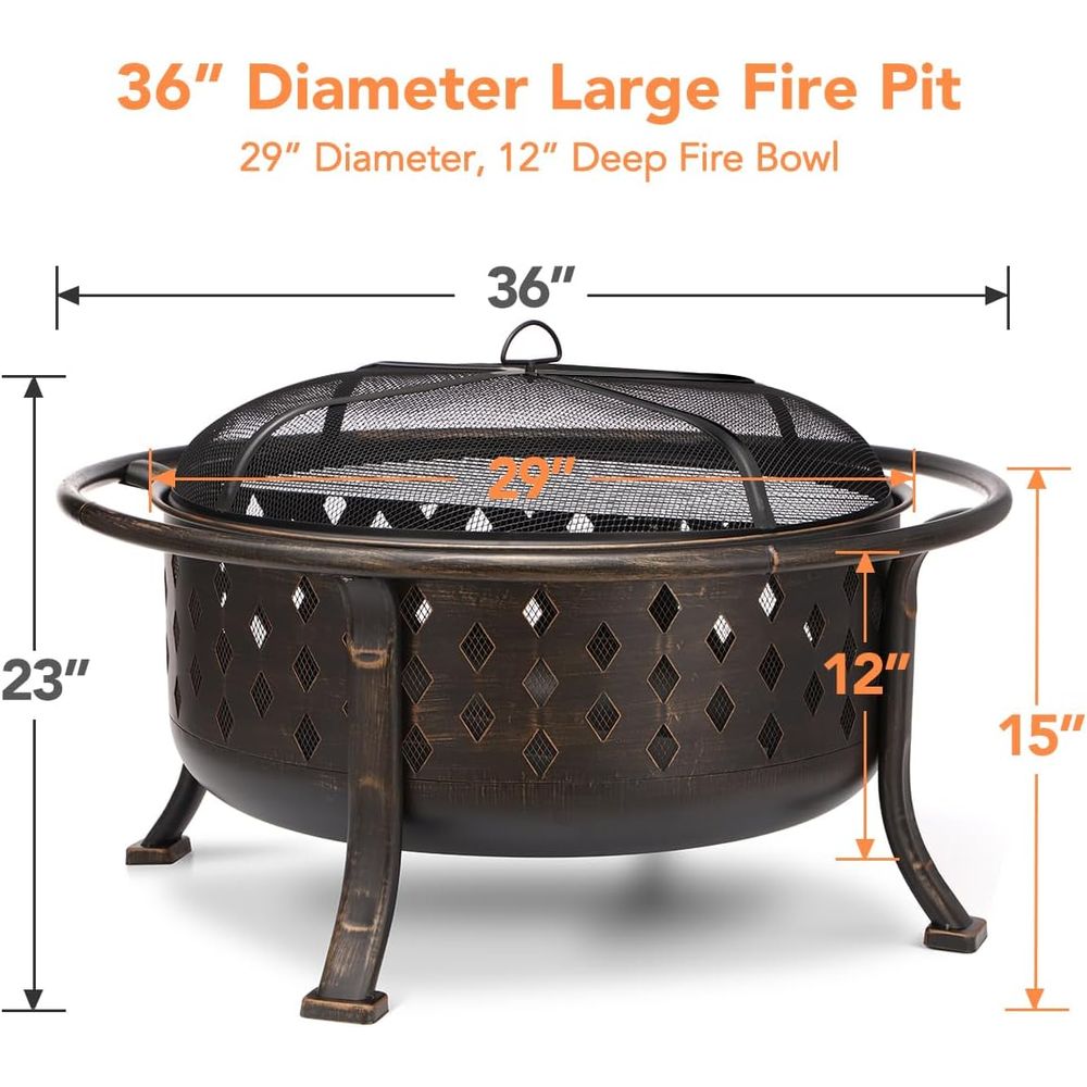 Palenisko ogrodowe na drewno 9 – Fire Pit Bowl recenzja i cena