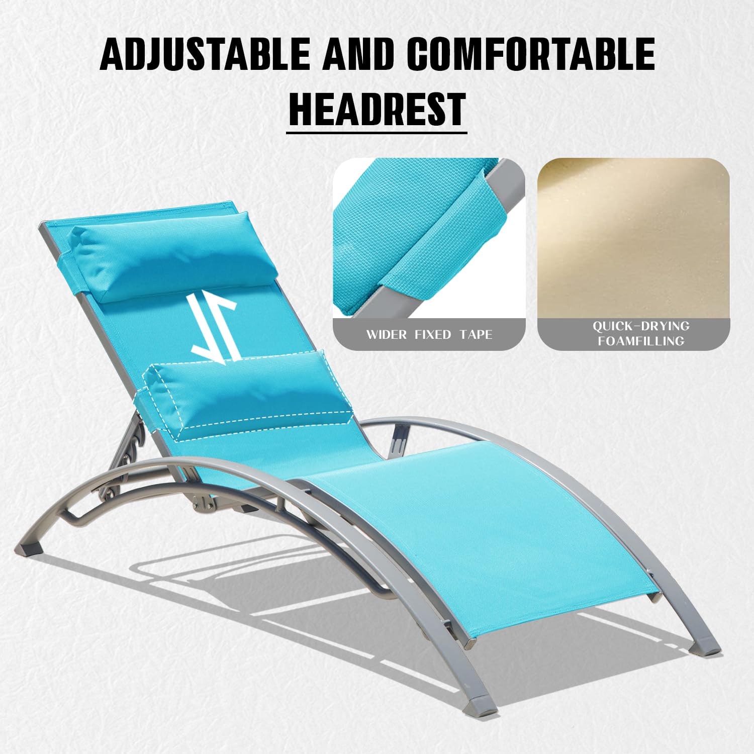 Aluminiowe leżaki ogrodowe na  – Deck Chair Lounger recenzja i cena