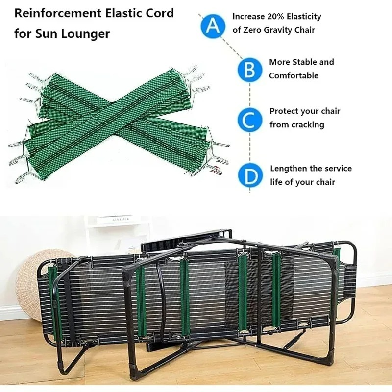 3/6 szt. Wzmocnione elastyczne – Deck Chair Lounger recenzja i cena