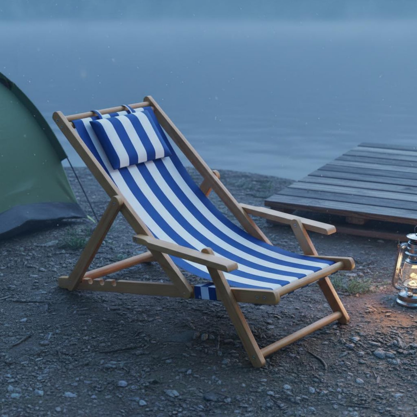 Leżak plażowy z płótna, rozkła – Deck Chair Lounger recenzja i cena