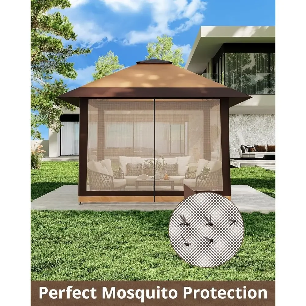 Altana ogrodowa 13x13 z siatko – Outdoor Furniture Gazebo recenzja i cena