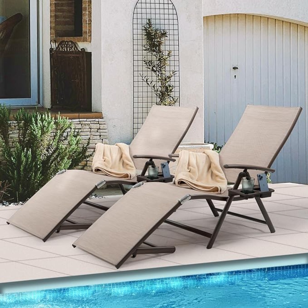 Aluminiowe krzesło rozkładane, – Deck Chair Lounger recenzja i cena