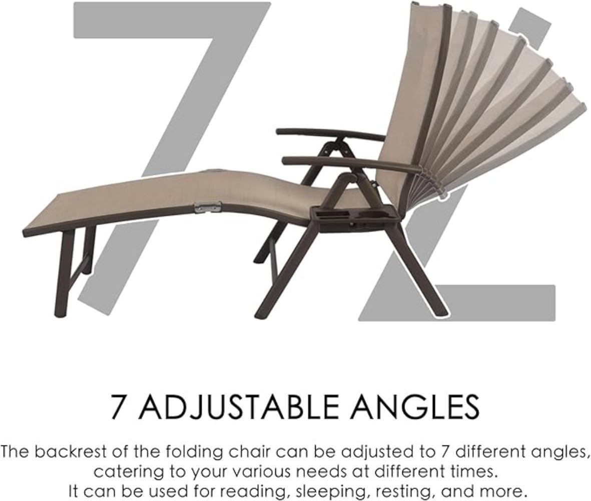 Aluminiowe krzesło rozkładane, – Deck Chair Lounger recenzja i cena