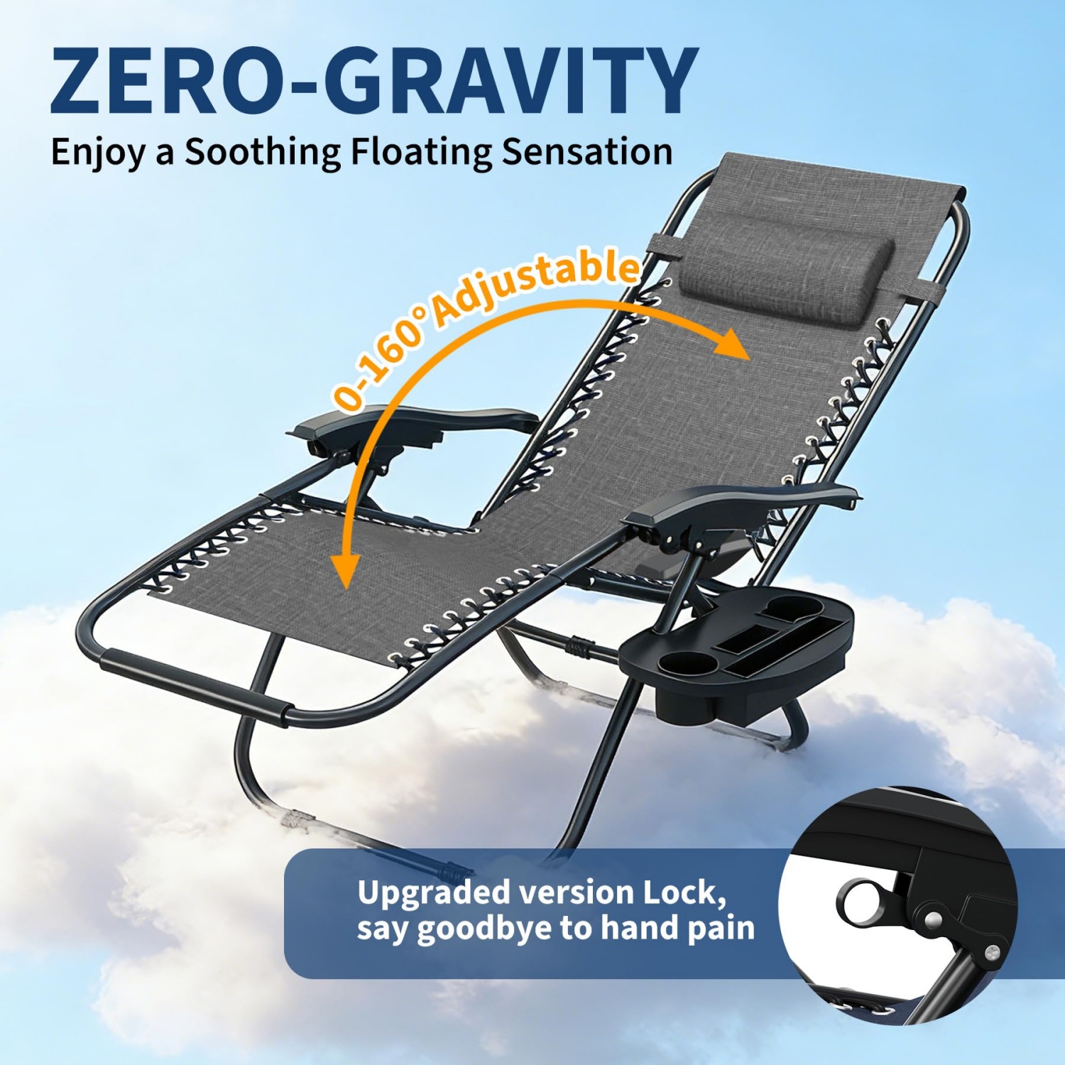2 sztuki krzeseł Zero Gravity  – Deck Chair Lounger recenzja i cena