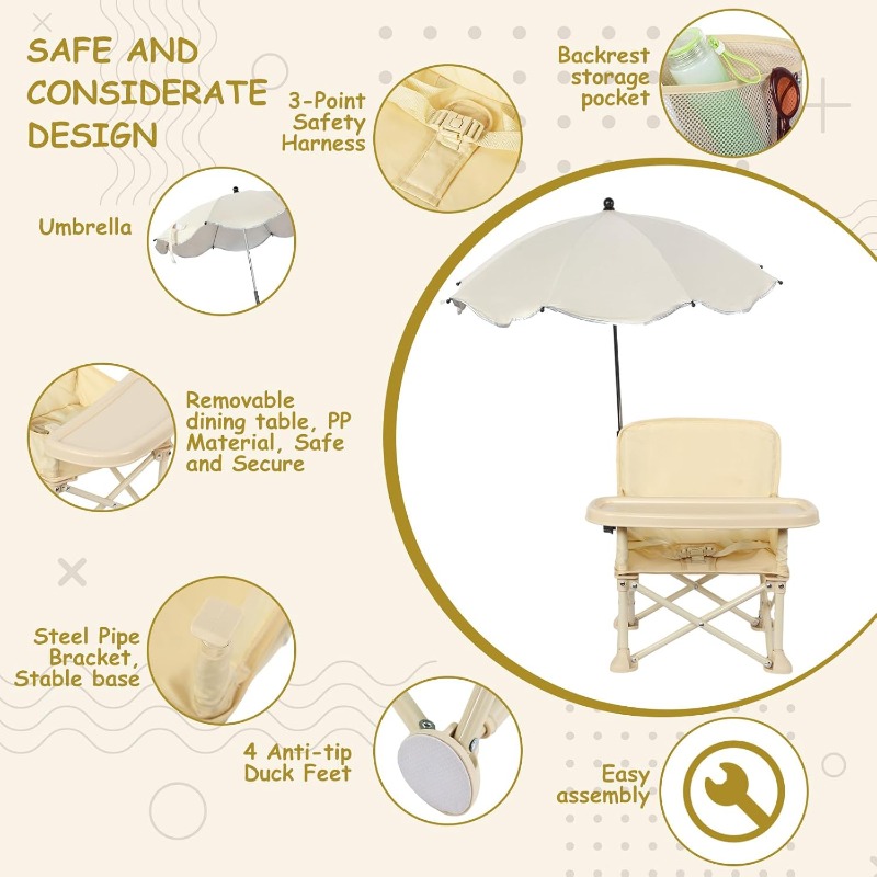 Dziecięce krzesełko plażowe z  – Folding Picnic Table recenzja i cena