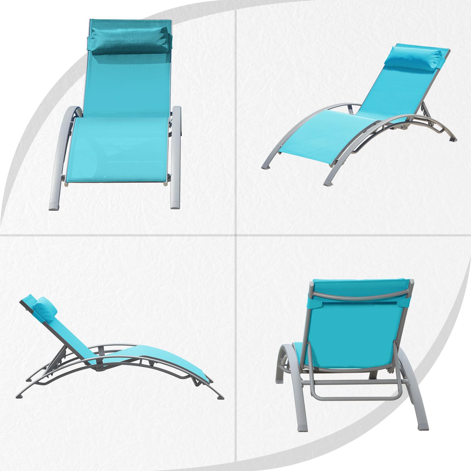 Regulowany aluminiowy zestaw l – Deck Chair Lounger recenzja i cena
