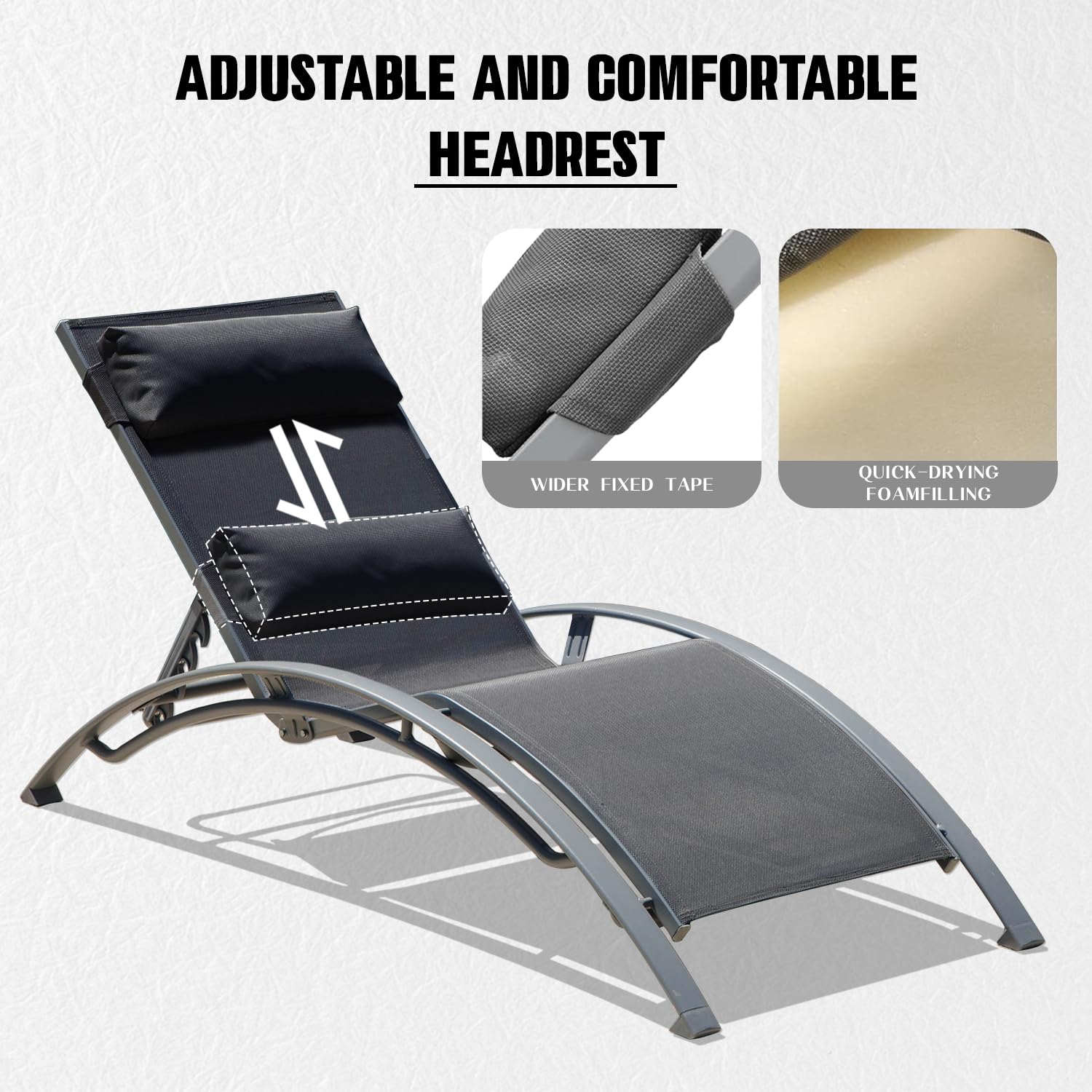 Zestaw 2 Regulowanych Aluminio – Deck Chair Lounger recenzja i cena