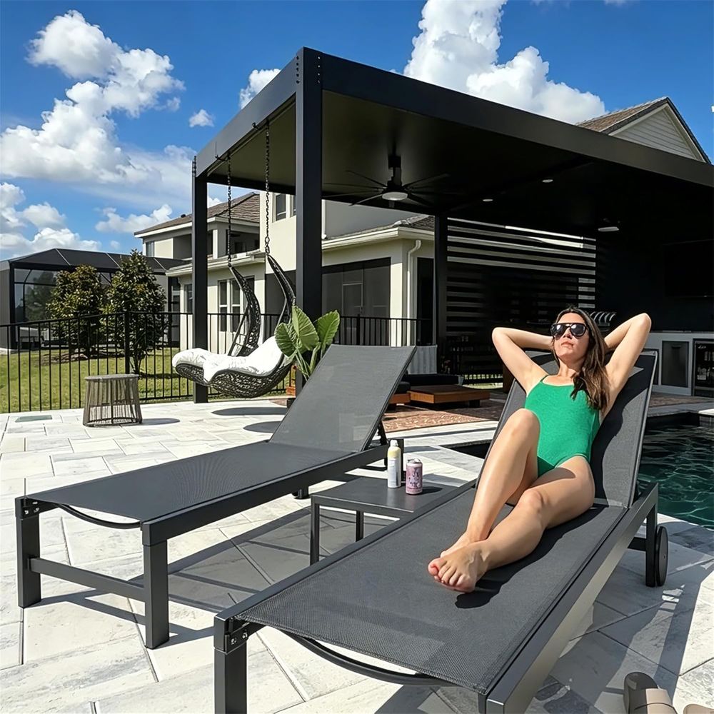 Zestaw leżaków basenowych na k – Deck Chair Lounger recenzja i cena