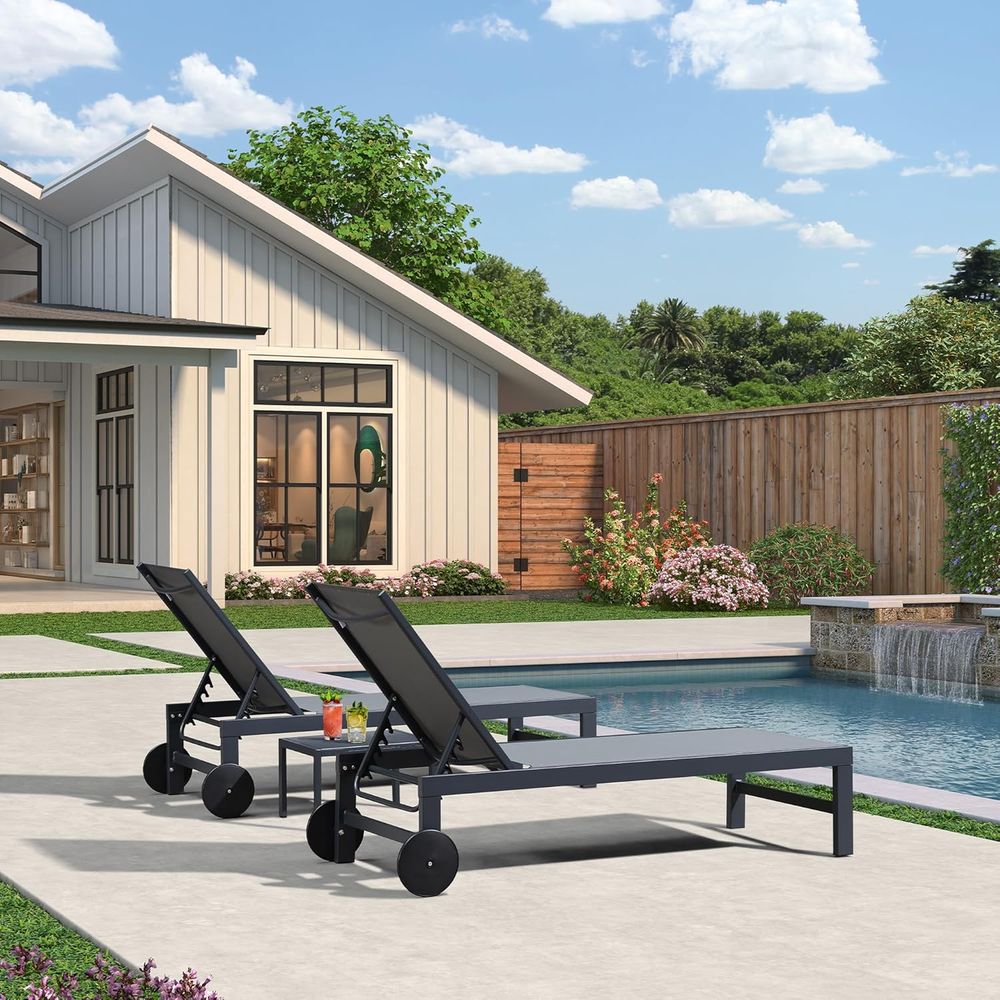 Zestaw leżaków basenowych na k – Deck Chair Lounger recenzja i cena