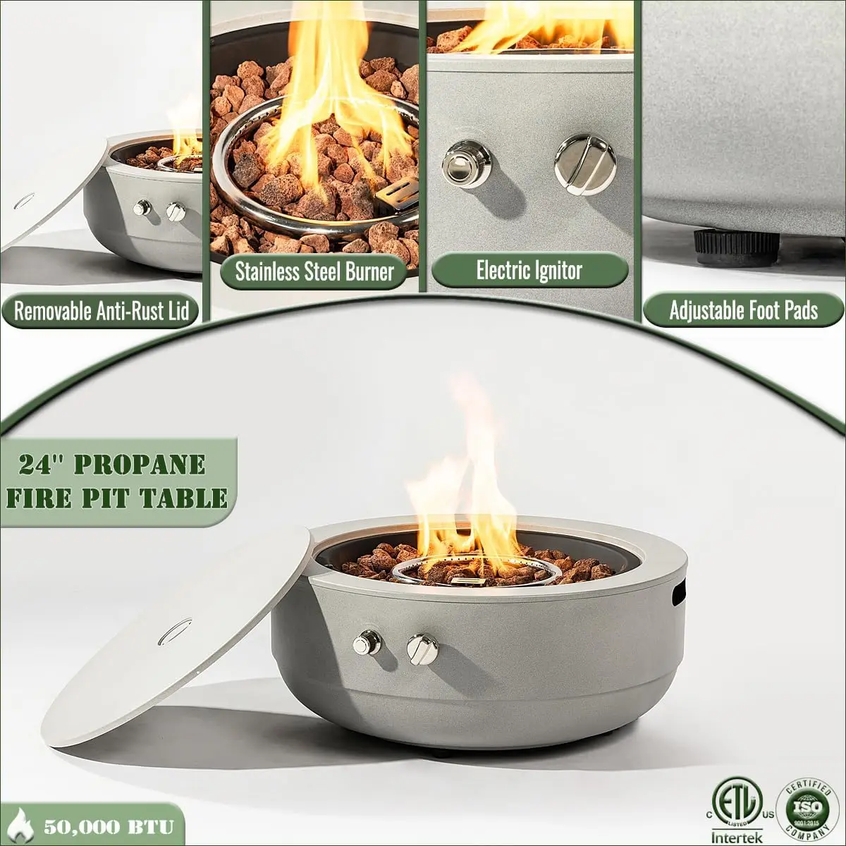 24-calowa palenisko gazowe na  – Fire Pit Bowl recenzja i cena