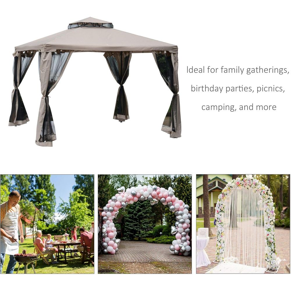 Altana ogrodowa 2,92 m x 2,92  – Outdoor Furniture Gazebo recenzja i cena