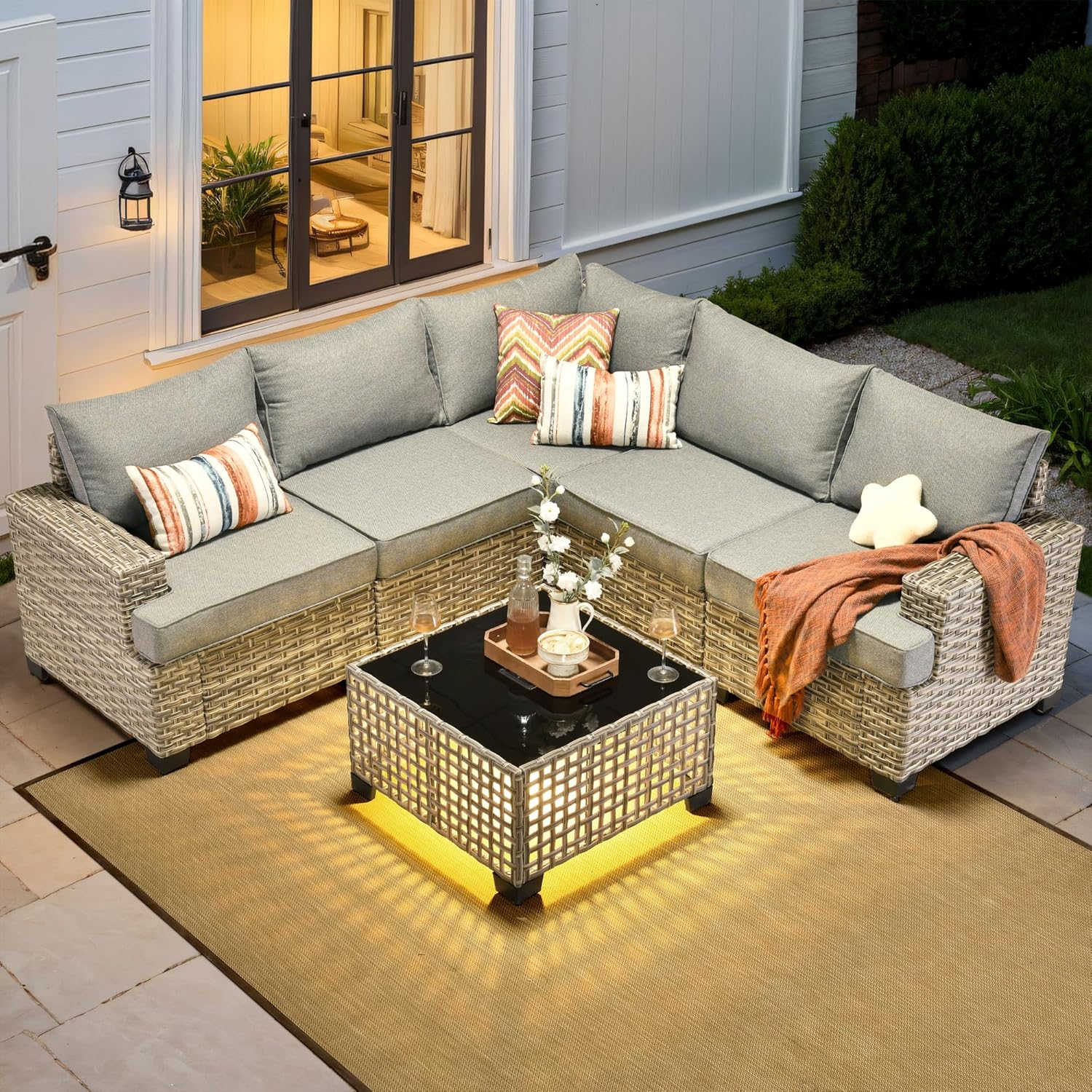 Zestaw mebli ogrodowych typu s – Outdoor Furniture L Shape recenzja i cena