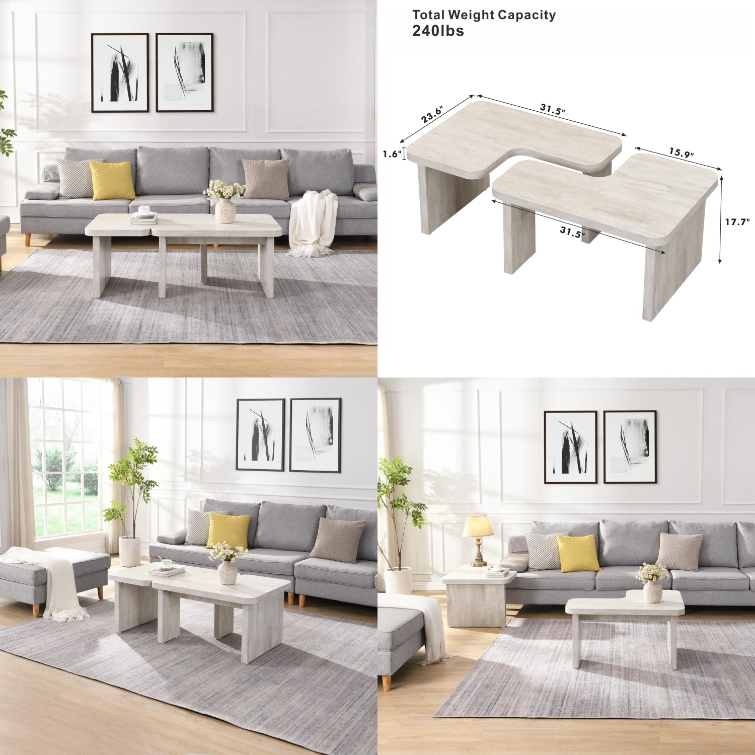 Prostokątny, rozkładany drewni – Outdoor Furniture L Shape recenzja i cena