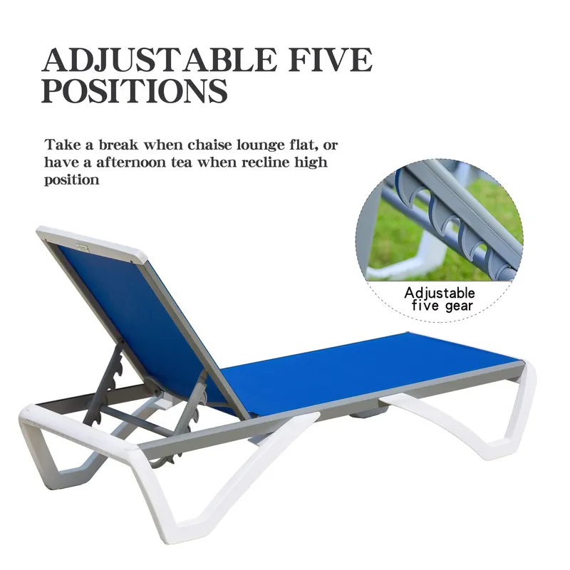 Nowoczesny aluminiowy regulowa – Deck Chair Lounger recenzja i cena