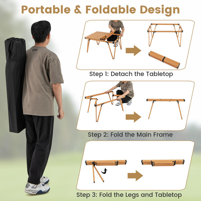 Składany stolik piknikowy 93 x – Folding Picnic Table recenzja i cena