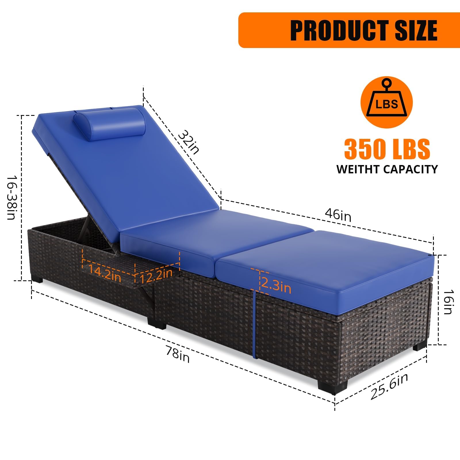 Zestaw 2 leżaków ogrodowych, 7 – Deck Chair Lounger recenzja i cena
